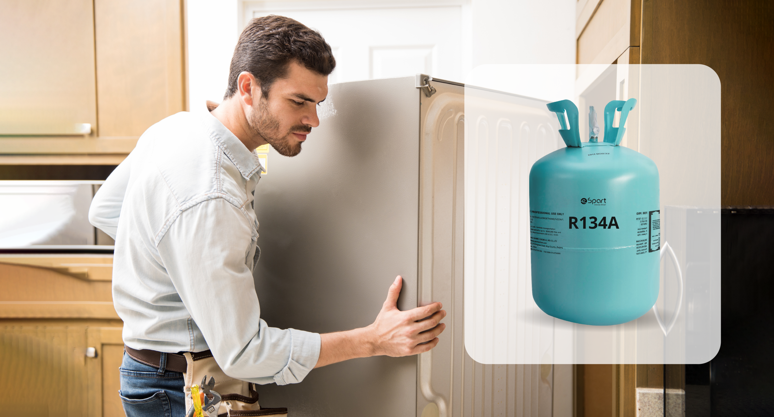 علامتهای کم شدن یا نشت گاز R134A در یخچالها