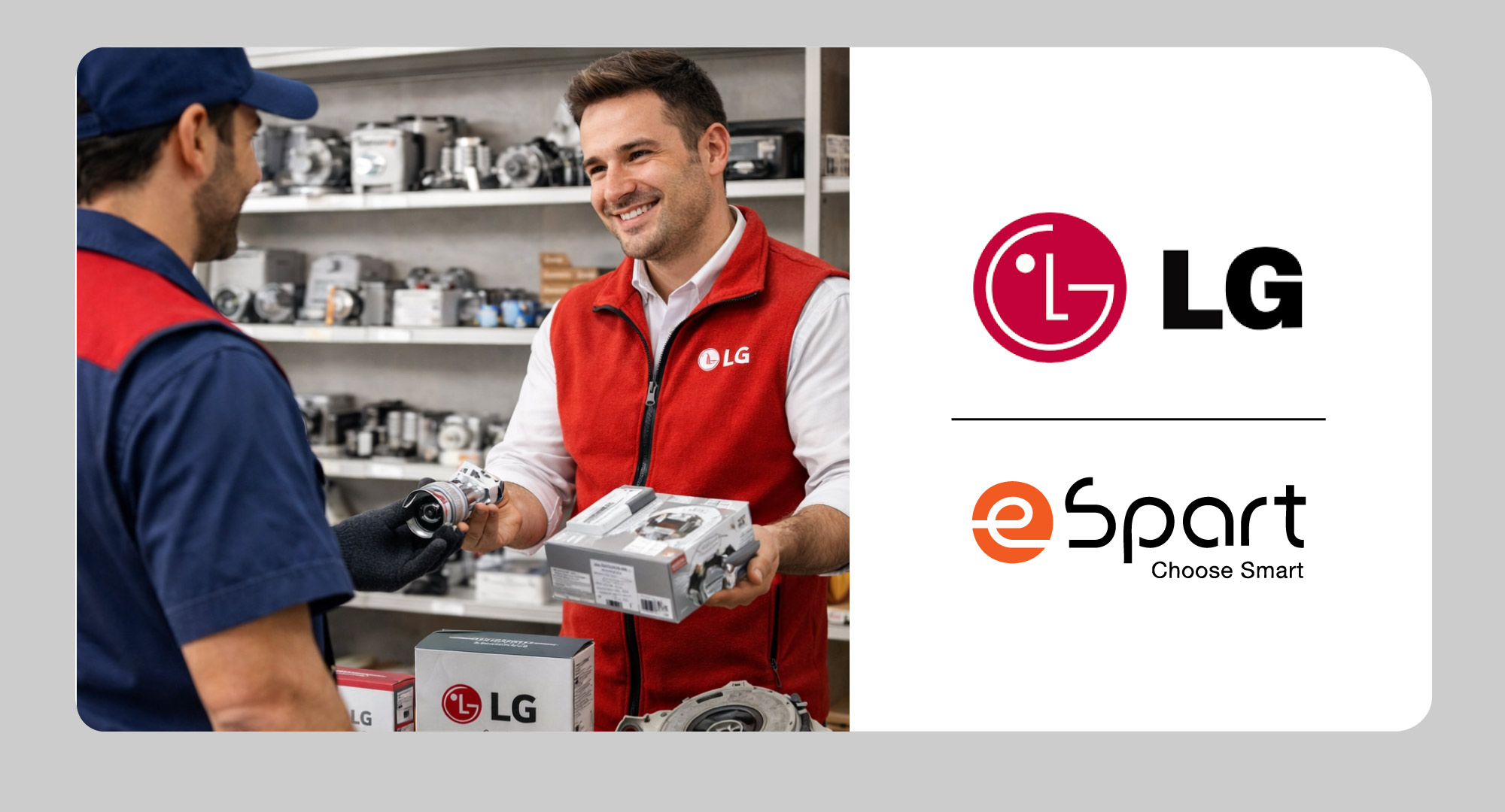 تامین قطعات اصلی ال جی از اسپارت استور