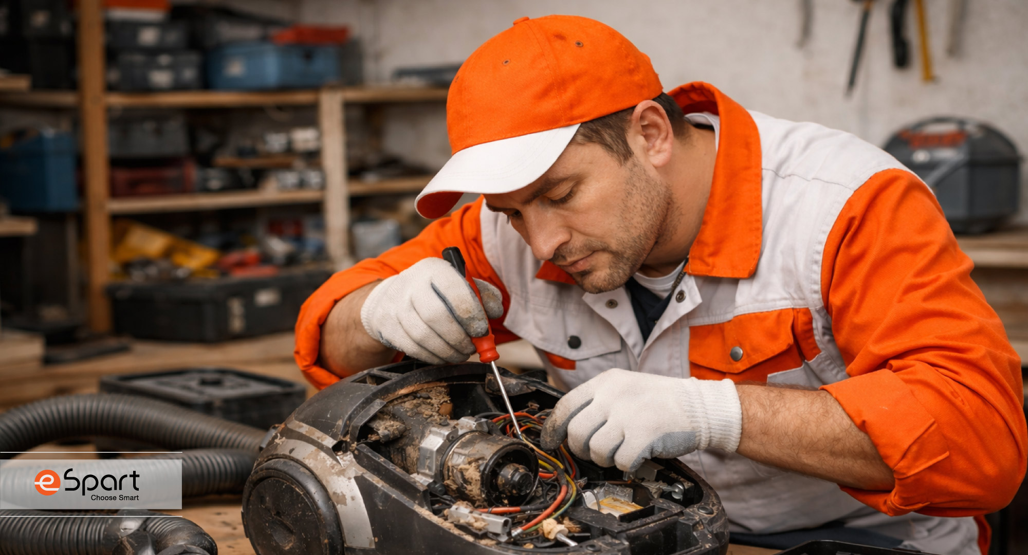 نگهداری نامناسب و عدم سرویس دوره‌ای قطعات جاروبرقی